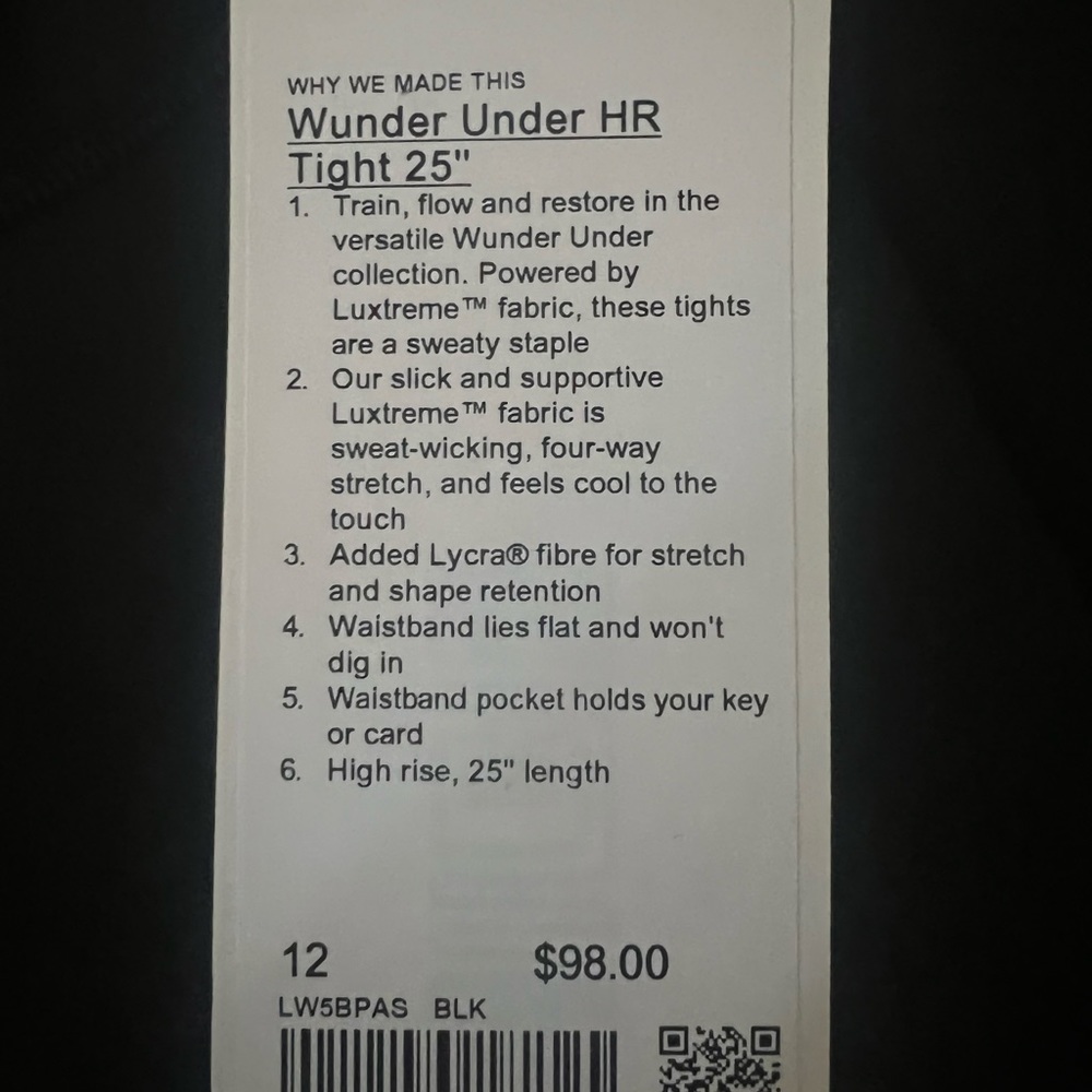 Lululemon Wonder Under High Rise Leggings